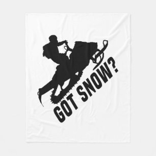 Snowmobiling Fleece Blanket