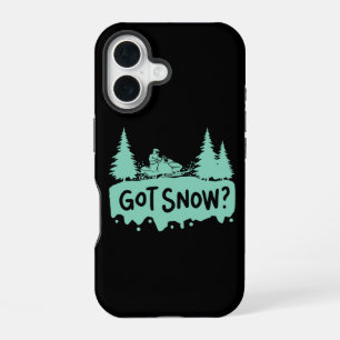Snowmobiling - Got Snow Funny Snowmobiling iPhone 16 Case