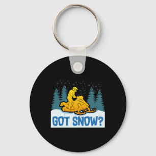 Snowmobiling - Got Snow Funny Snowmobiling Key Ring