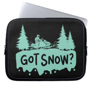 Snowmobiling - Got Snow Funny Snowmobiling Laptop Sleeve