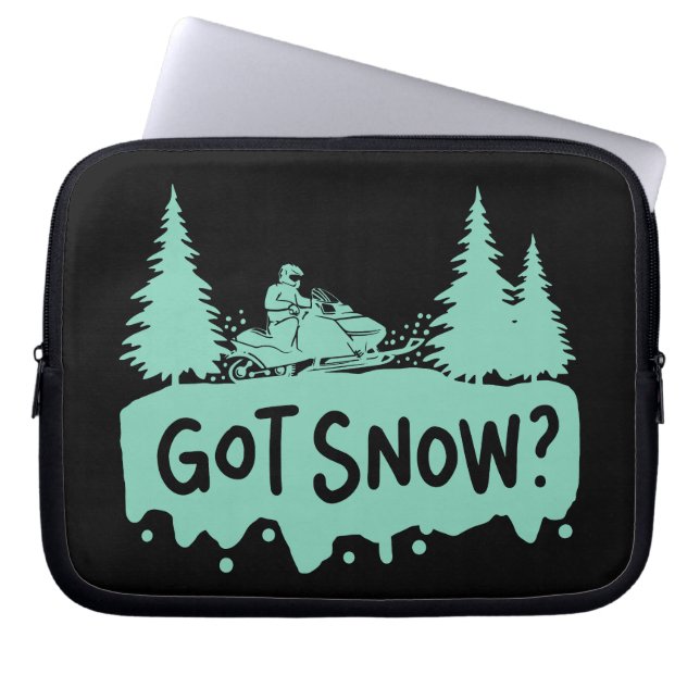 Snowmobiling - Got Snow Funny Snowmobiling Laptop Sleeve (Front)