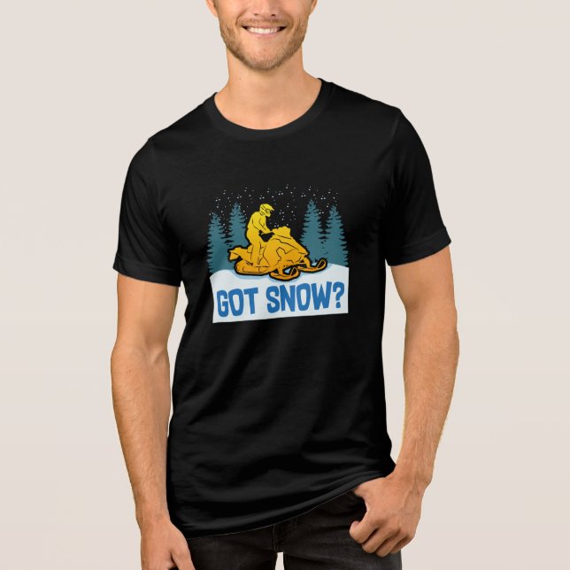 Snowmobiling - Got Snow Funny Snowmobiling Tri-Blend Shirt (Front)