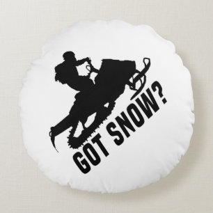 Snowmobiling - Got Snow Snowmobile Gifts Round Cushion