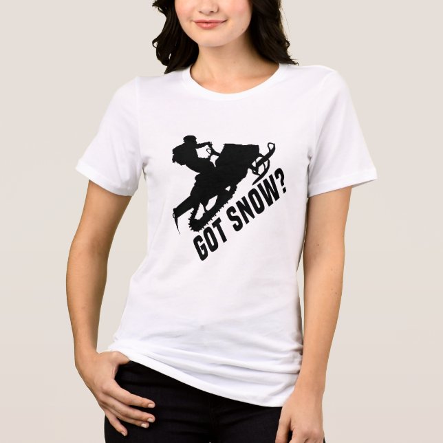 Snowmobiling - Got Snow Snowmobile Gifts Tri-Blend Shirt (Front)