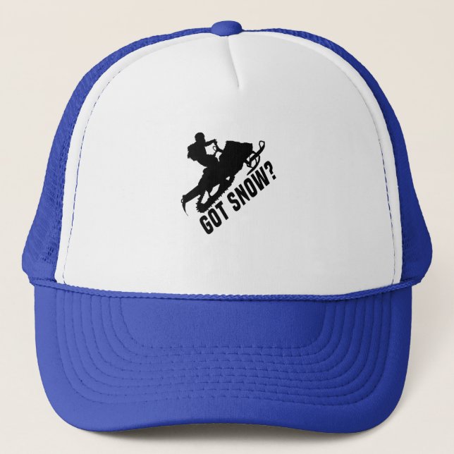 Snowmobiling - Got Snow Snowmobile Gifts Trucker Hat (Front)