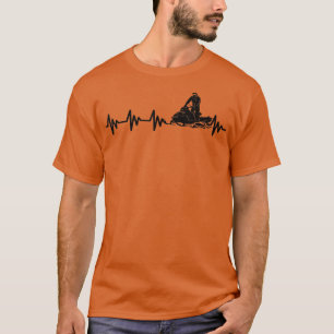 Snowmobiling Heartbeat Snow-motorcycle Snowmobile8 T-Shirt