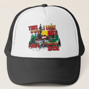 Snowmobiling Humour Trucker Hat