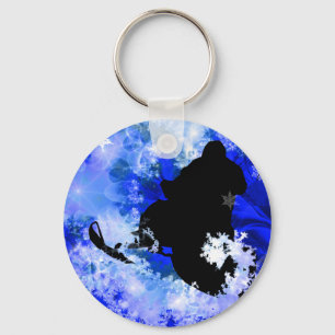 Snowmobiling in the Avalanche Key Ring