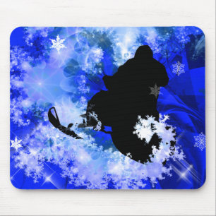 Snowmobiling in the Avalanche Mouse Mat
