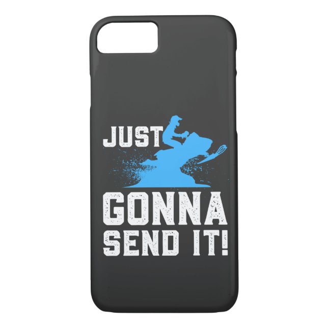 Snowmobiling - Just Gonna Send It Case-Mate iPhone Case (Back)