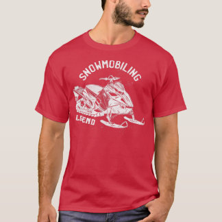 Snowmobiling Legend  Snowmobile Illustration  Funn T-Shirt