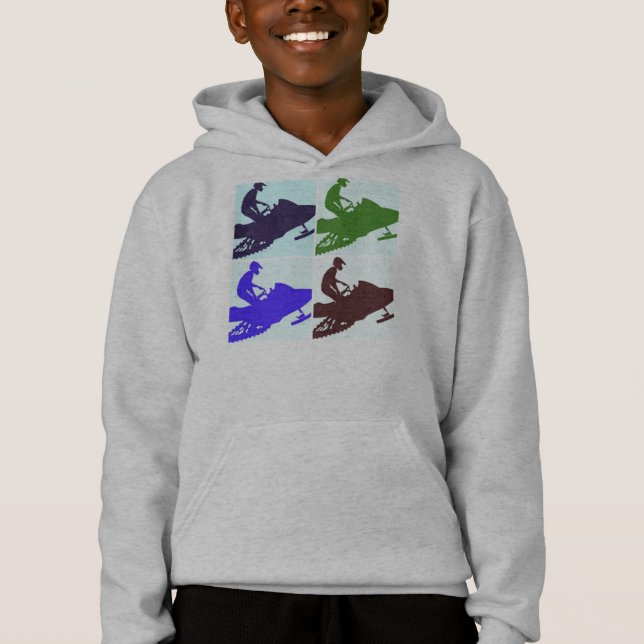Snowmobiling Pop Art (Front)