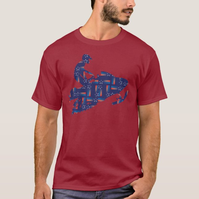 Snowmobiling/Shooting-Star-Sledder T-Shirt (Front)