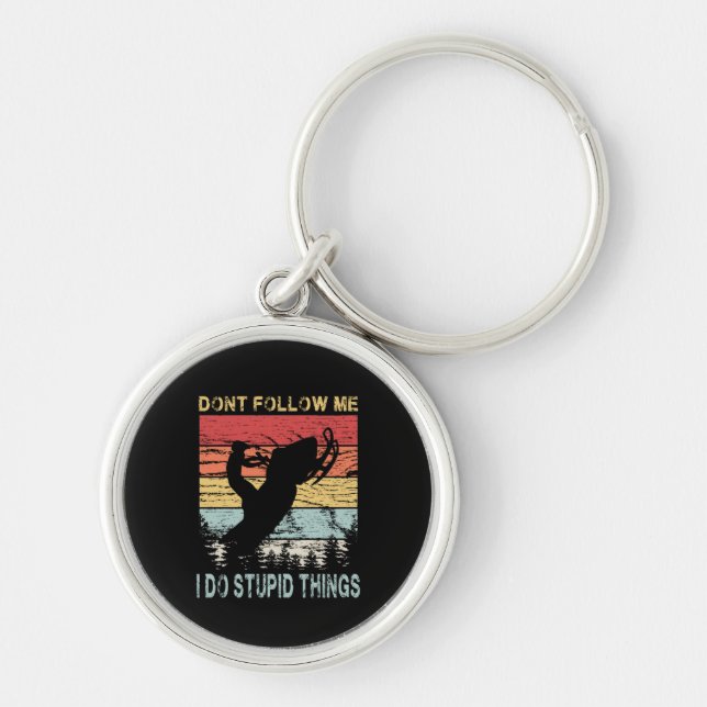 Snowmobiling Snowmobil Key Ring (Front)