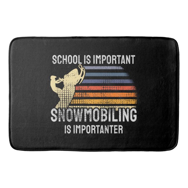 Snowmobiling Snowmobile Bath Mat (Front)
