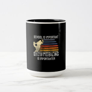 Snowmobiling Snowmobile Two-Tone Coffee Mug