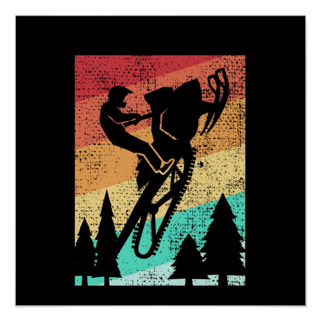 Snowmobiling Snowmobilie Poster (Front)