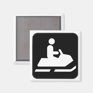Snowmobiling Symbol Magnet