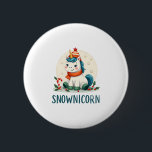 Snownicorn Cute Unicorn Snowman Christmas Girl T-S 6 Cm Round Badge<br><div class="desc">Snownicorn Cute Unicorn Snowman Christmas Girl T-Shirt (3)</div>
