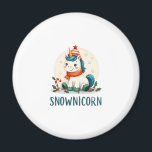 Snownicorn Cute Unicorn Snowman Christmas Girl T-S Magnet<br><div class="desc">Snownicorn Cute Unicorn Snowman Christmas Girl T-Shirt (3)</div>