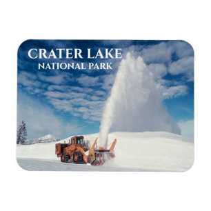 Snowplow Clearing Road, Crater Lake National Park Magnet