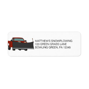 Snowplowing Business Snow Plough Return Address