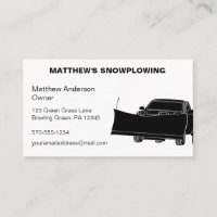 Snowplowing Pickup Truck with Plough Snowplow