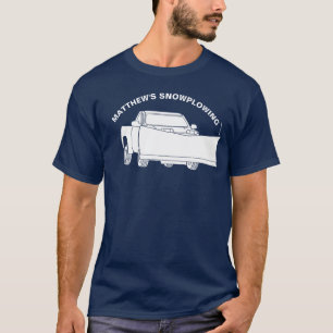 Snowplowing Pickup Truck with Plough Snowplow T-Shirt