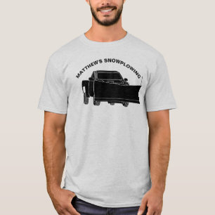 Snowplowing Pickup Truck with Plough Snowplow T-Shirt