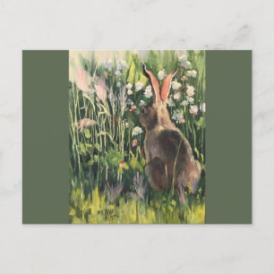 Snowshoe Hare in Spring Postcard