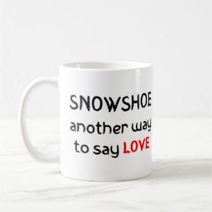 snowshoe love coffee mug