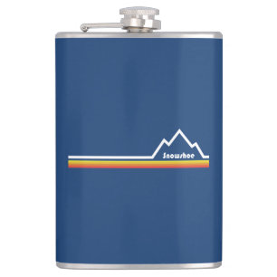 Snowshoe Mountain Hip Flask