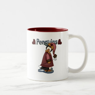 Snowshoe Penguin T-shirts and Gifts Two-Tone Coffee Mug
