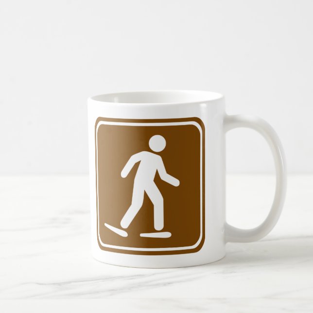 Snowshoe Trail Highway Sign Coffee Mug (Right)