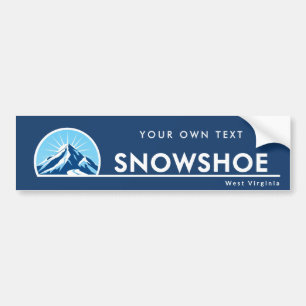 Snowshoe West Virginia mountain ski resort Bumper Sticker
