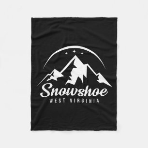 Snowshoe west virginia ski resort skiing fleece blanket