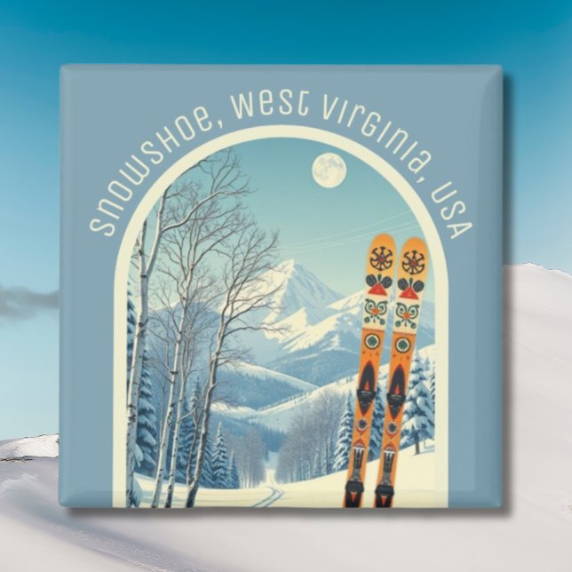  Snowshoe West Virginia USA ski resort Magnet (Creator Uploaded)