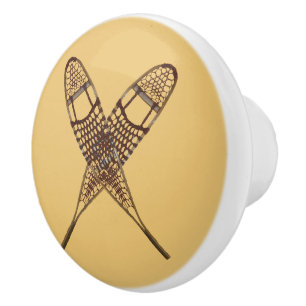 Snowshoes Ceramic Knob