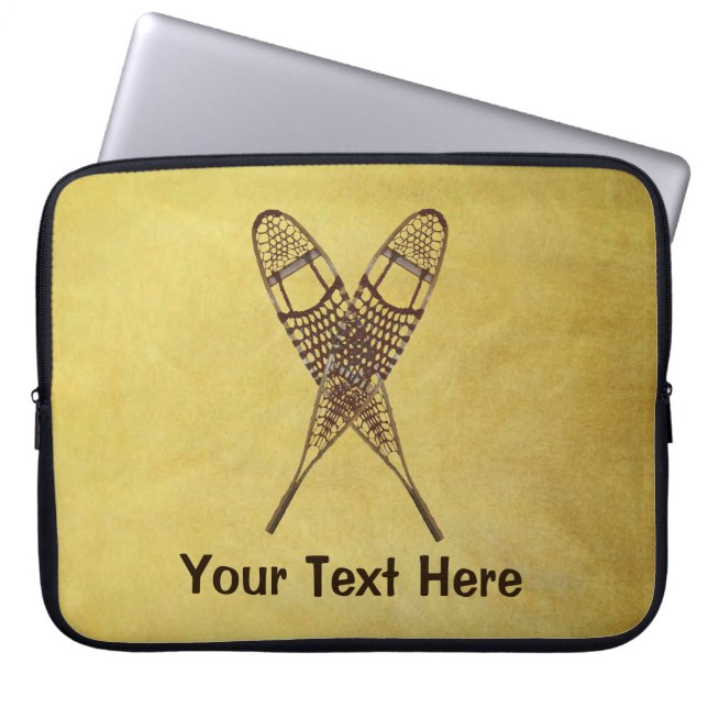 Snowshoes Laptop Sleeve (Front)