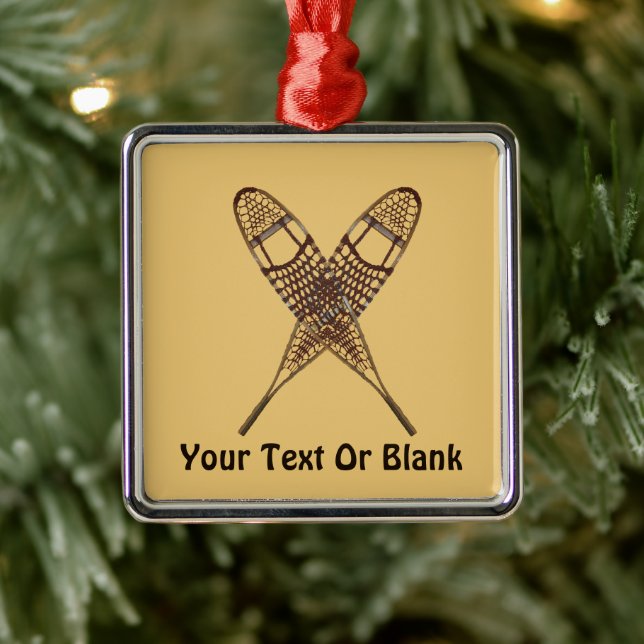Snowshoes Metal Tree Decoration (Tree)