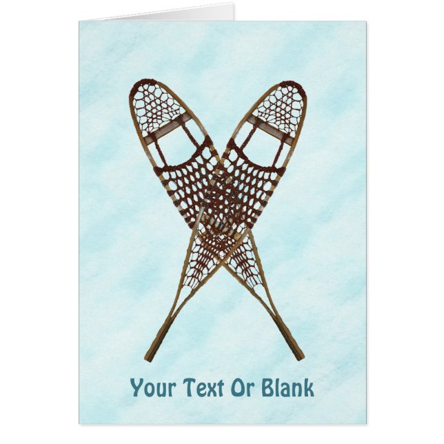 Snowshoes On Snow (Front)