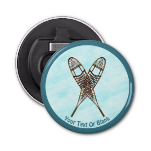 Snowshoes On Snow Bottle Opener