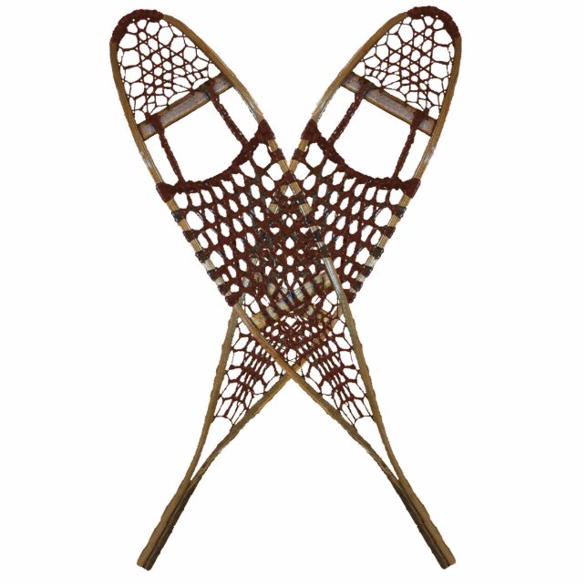 Snowshoes Photo Sculpture Magnet (Front)