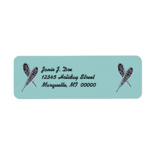 Snowshoes Snowshoer's Return Address Labels