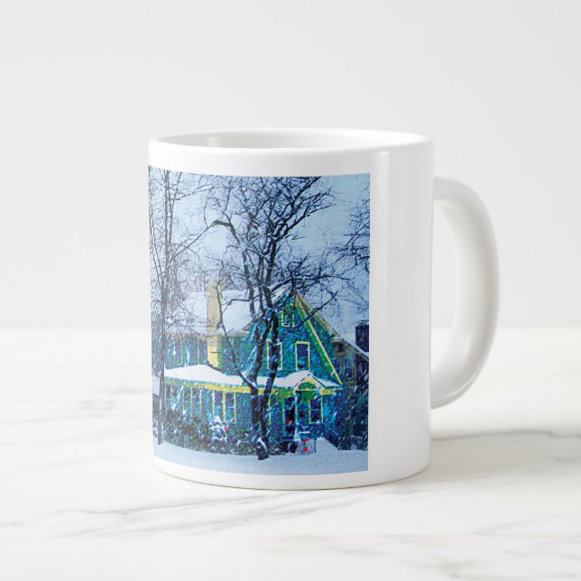 Snowstorm Large Coffee Mug (Front Right)