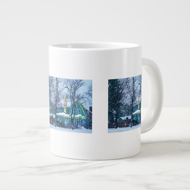 Snowstorm Large Coffee Mug (Front Right)