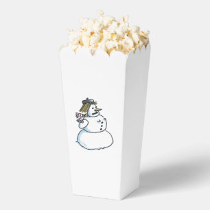 Snowwoman popcorn boxes