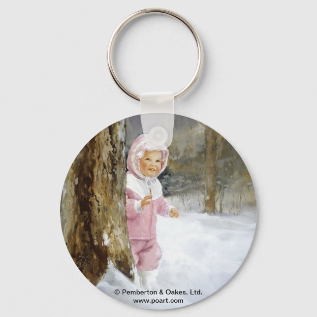 Snowy Adventure Key Ring (Front)