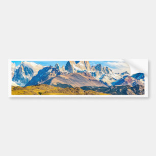 Snowy Andes Mountains, El Chalten, Argentina Bumper Sticker