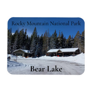 Snowy Bear Lake Rocky Mountain National Park Magnet